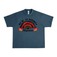 Midnight Navy me de la herencia hispana hand fan Urban Heavy Tee - BundleAndBundleShop