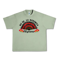Oil Green me de la herencia hispana hand fan Urban Heavy Tee - BundleAndBundleShop