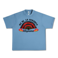 Pebble Blue me de la herencia hispana hand fan Urban Heavy Tee - BundleAndBundleShop