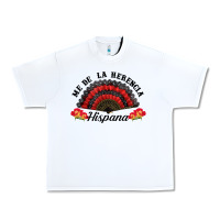 White me de la herencia hispana hand fan Urban Heavy Tee - BundleAndBundleShop