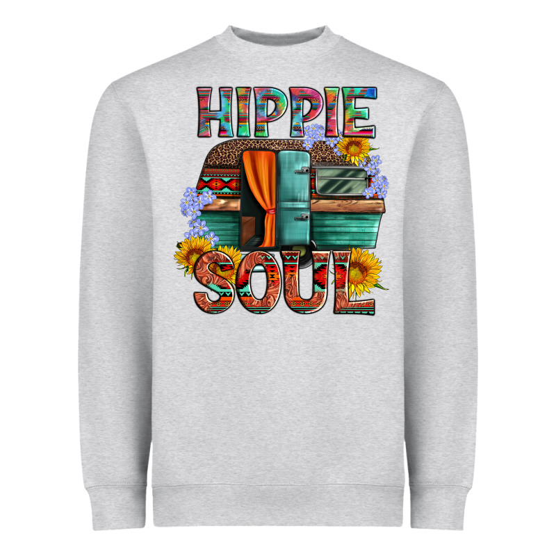 Hippie Soul With Caravan And Flowers Heavyweight Sweatshirt by Artiststas | Teevron