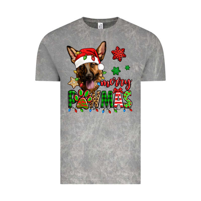 Merry Pawmas Christmas German Shepherd Vintage Tee by Jasminsmagicworld | Teevron