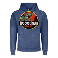 Vintage Denim t rex roaring Vintage Hoodie - RanaPortraitStore