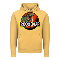 Vintage Mustard t rex roaring Vintage Hoodie - RanaPortraitStore