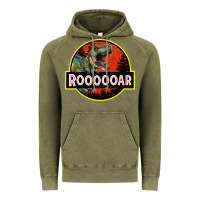 Vintage Olive t rex roaring Vintage Hoodie - RanaPortraitStore