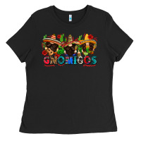 Black gnomigos Ladies Tee - Zillion Design Studio