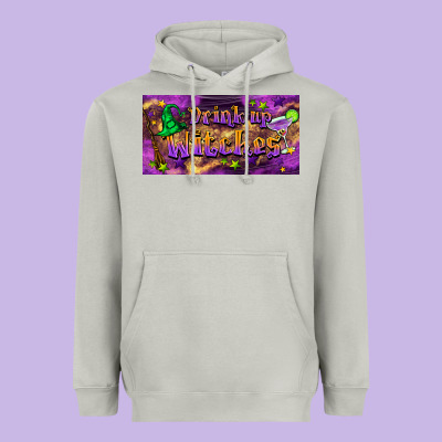Drink Up Witches Heavyweight Hoodie Designed By Barkaloodesign