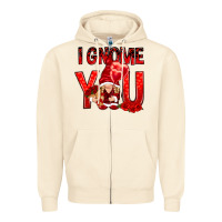 Sandshell i gnome you with roses Zipper Hoodie - NancyCooperArtShop
