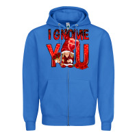 True Royal i gnome you with roses Zipper Hoodie - NancyCooperArtShop