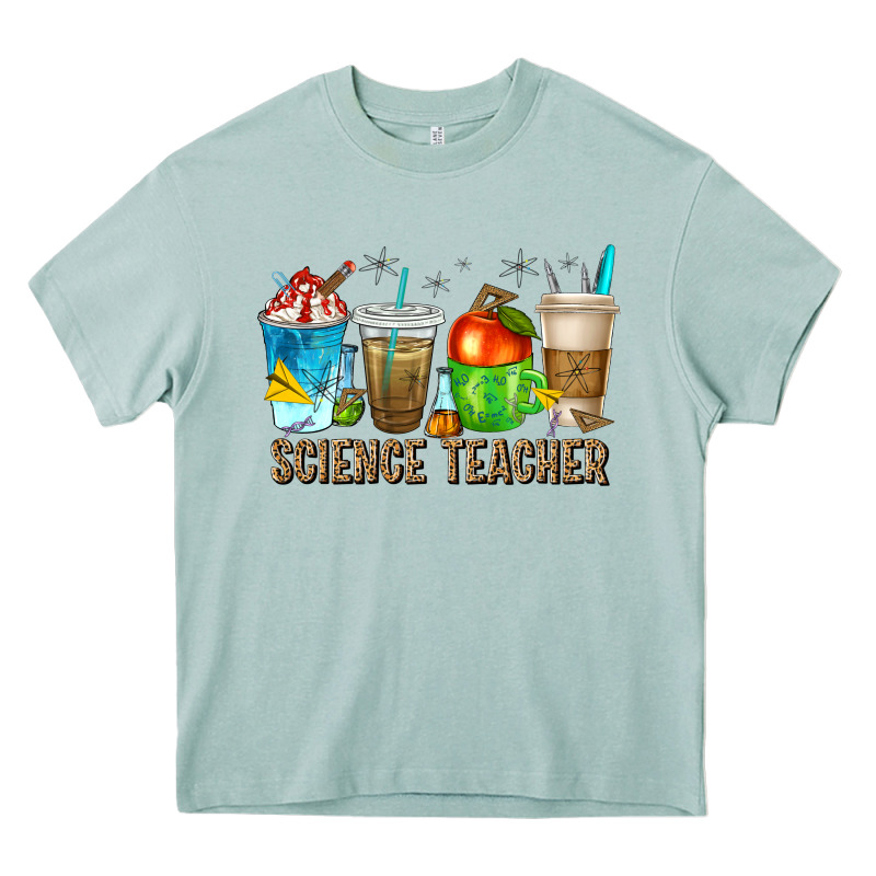 Science Teacher Coffee Cups Heavy Core Tee by texasbilliewilder | Teevron