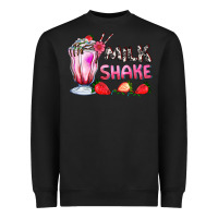 Black milkshake with strawberry Heavyweight Sweatshirt - AdoDesignShop
