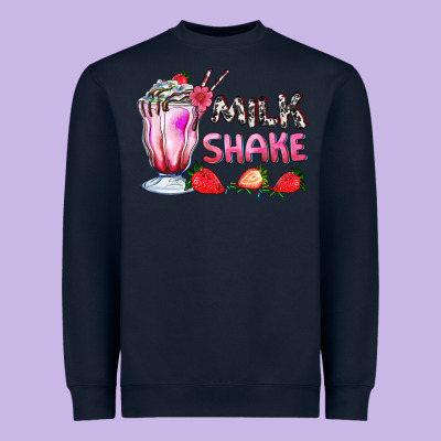 Milkshake With Strawberry Heavyweight Sweatshirt Designed By Adodesignshop
