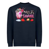 Navy milkshake with strawberry Heavyweight Sweatshirt - AdoDesignShop