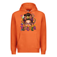 Carrot mardi gras teacher caucasian messy bun Premium Hoodie - texasbilliewilder