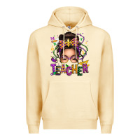 Pina Colada mardi gras teacher caucasian messy bun Premium Hoodie - texasbilliewilder