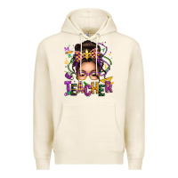 Tofu mardi gras teacher caucasian messy bun Premium Hoodie - texasbilliewilder