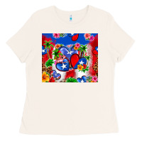 Bone puerto rico hearts Ladies Tee - Zillion Design Studio