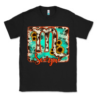 Black Scorpio turquoise cowhide Classic Tee - RanaPortraitStore