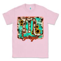 Bubblegum Pink Scorpio turquoise cowhide Classic Tee - RanaPortraitStore