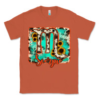 Copper Scorpio turquoise cowhide Classic Tee - RanaPortraitStore