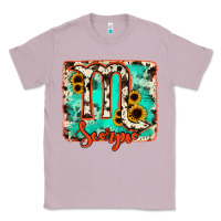 Lilac Scorpio turquoise cowhide Classic Tee - RanaPortraitStore