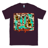 Plum Scorpio turquoise cowhide Classic Tee - RanaPortraitStore