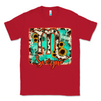 Red Scorpio turquoise cowhide Classic Tee - RanaPortraitStore