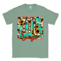 Sage Scorpio turquoise cowhide Classic Tee - RanaPortraitStore