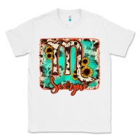 White Scorpio turquoise cowhide Classic Tee - RanaPortraitStore