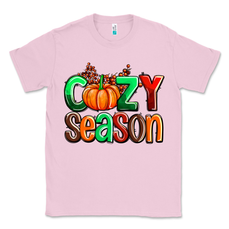 Cozy Season With Fall Colors Palette And Pumpkin Classic Tee by AdoDesignShop | Teevron