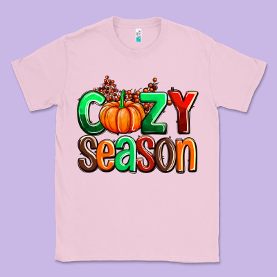 Cozy Season With Fall Colors Palette And Pumpkin Classic Tee Designed By Adodesignshop
