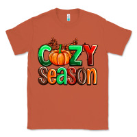 Copper cozy season with fall colors palette and pumpkin Classic Tee - AdoDesignShop