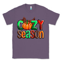 Lavender cozy season with fall colors palette and pumpkin Classic Tee - AdoDesignShop