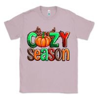 Lilac cozy season with fall colors palette and pumpkin Classic Tee - AdoDesignShop