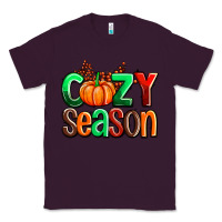 Plum cozy season with fall colors palette and pumpkin Classic Tee - AdoDesignShop