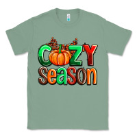 Sage cozy season with fall colors palette and pumpkin Classic Tee - AdoDesignShop