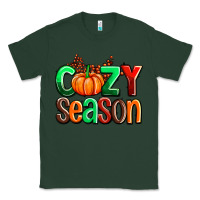Sports Green cozy season with fall colors palette and pumpkin Classic Tee - AdoDesignShop