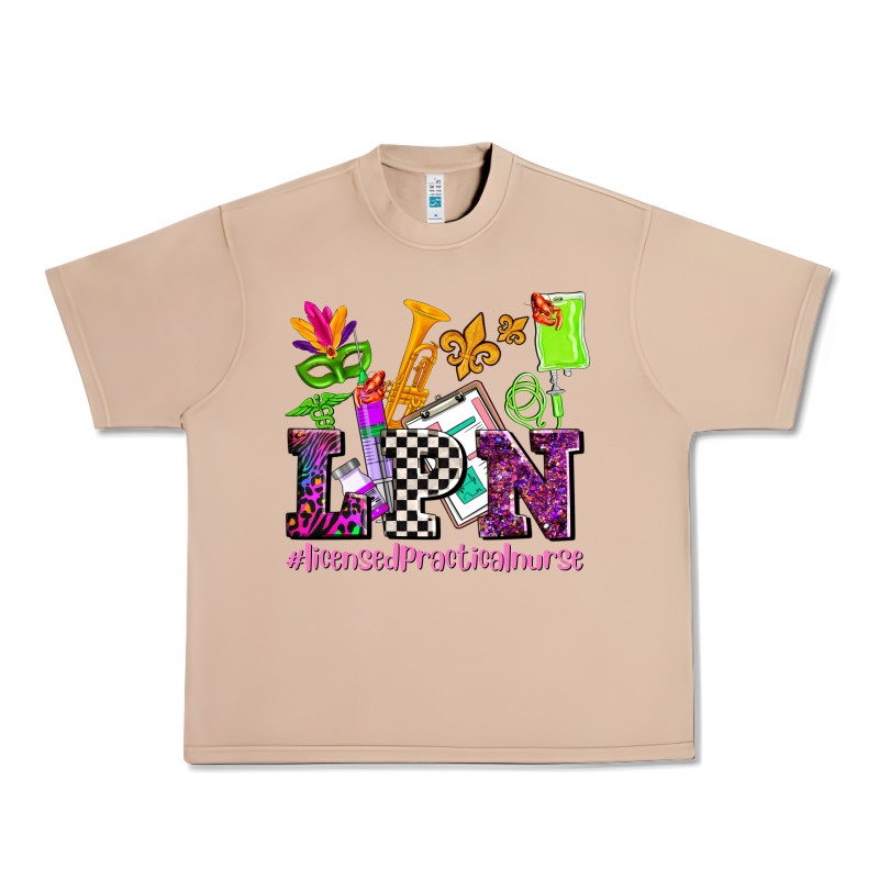 Mardi Gras Lpn Licensed Practical Nurse Urban Heavy Tee by AdoDesignShop | Teevron
