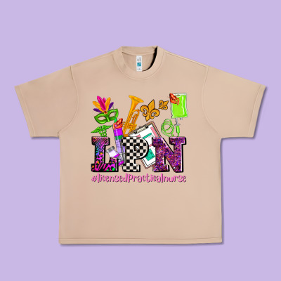 Mardi Gras Lpn Licensed Practical Nurse Urban Heavy Tee Designed By Adodesignshop