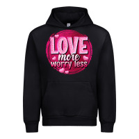 Black Love more worry less Valentine's Day Urban Hoodie - HowdyJamesFarm