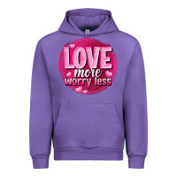 Tulip Love more worry less Valentine's Day Urban Hoodie - HowdyJamesFarm
