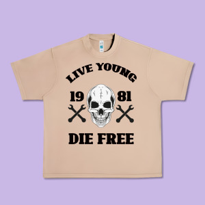Live Young Die Free Urban Heavy Tee Designed By Bettercallsaul