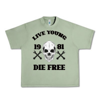 Oil Green Live Young Die Free Urban Heavy Tee - Bettercallsaul