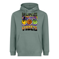 Sage halloween vibes smiley face Heavyweight Hoodie - BarkalooDesign