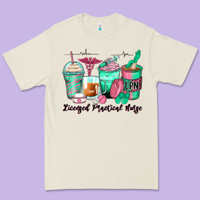 Licensed Practical Nurse Coffee Cups Premium Tee Designed By Zillion Design Studio