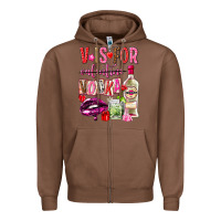Chestnut v is for vodka Zipper Hoodie - NancyCooperArtShop