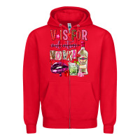 Red v is for vodka Zipper Hoodie - NancyCooperArtShop
