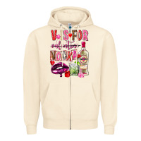 Sandshell v is for vodka Zipper Hoodie - NancyCooperArtShop