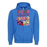 True Royal v is for vodka Zipper Hoodie - NancyCooperArtShop