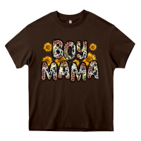 Chocolate Brown boy mama Heavy Core Tee - Zillion Design Studio